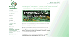 Desktop Screenshot of evolving-landscapes.com